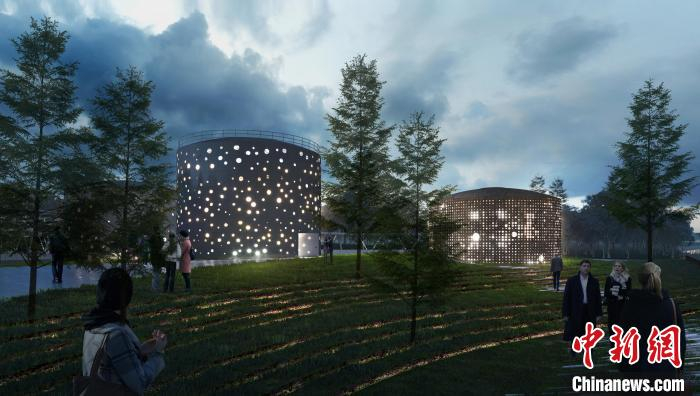 小河公园效果图。　杭州市运河集团供图