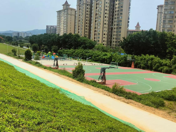 高明河碧道体育公园。受访单位供图
