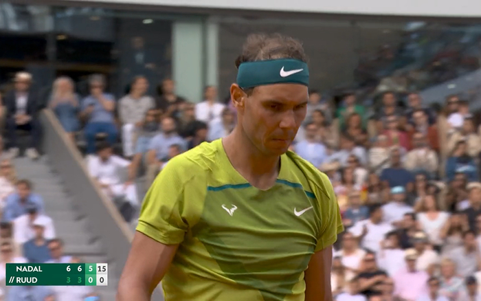 纳达尔赢得非常轻松。&nbsp; 视频截图