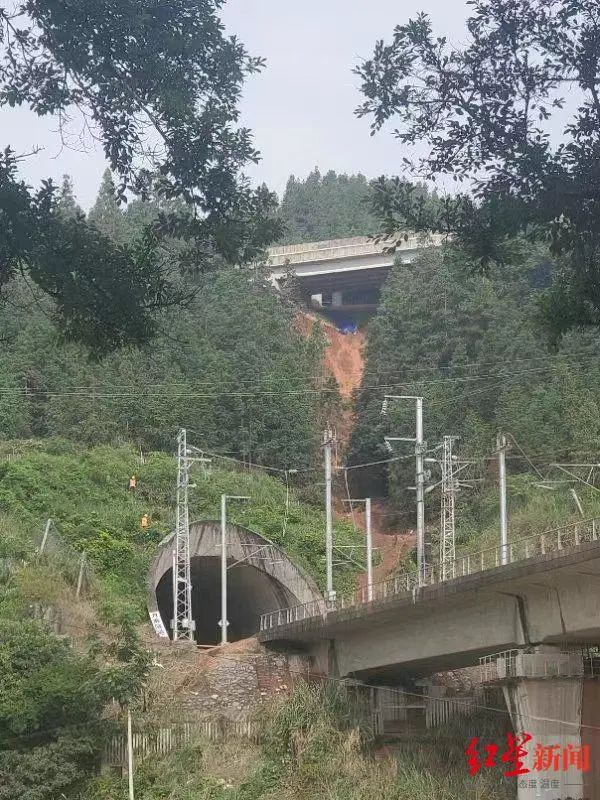 ▲滑坡的地方