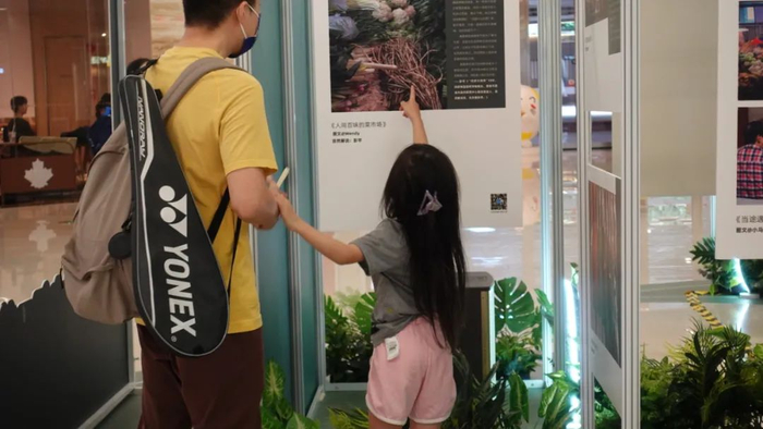 展览吸引不少观众驻足。