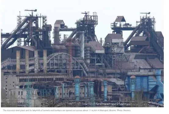 亚速钢铁厂 图源：路透社