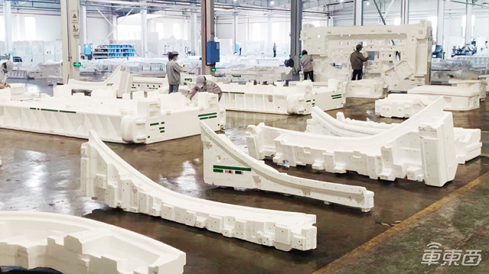 ▲集度模具铸造泡沫模型