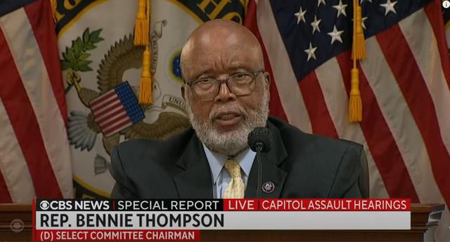 本尼·汤普森（Bennie Thompson） 以下均为听证会视频截图 