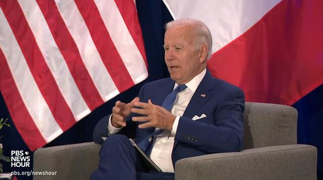 9日，拜登在出席美洲峰会期间就听证会表态 视频截图 