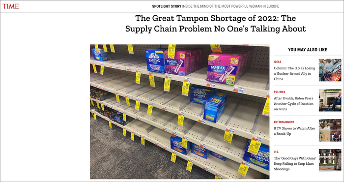 《时代》周刊报道截图