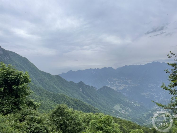 ▲在五里坡观景平台俯瞰，是这番景色。