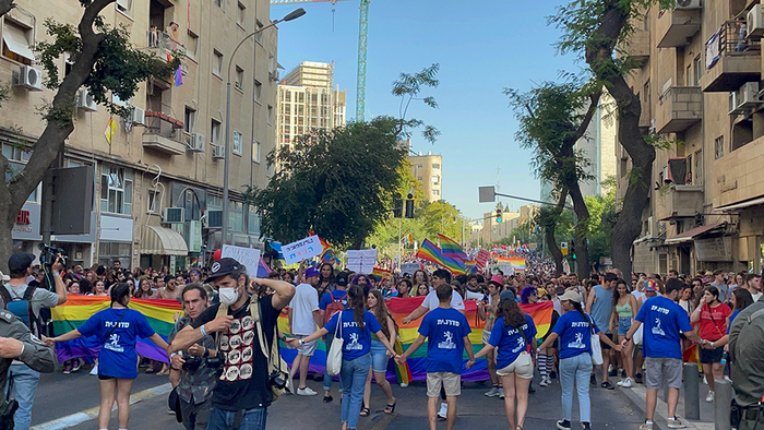 6月2日，耶路撒冷性少数群体的游行队伍。 本文图片均为 作者供图