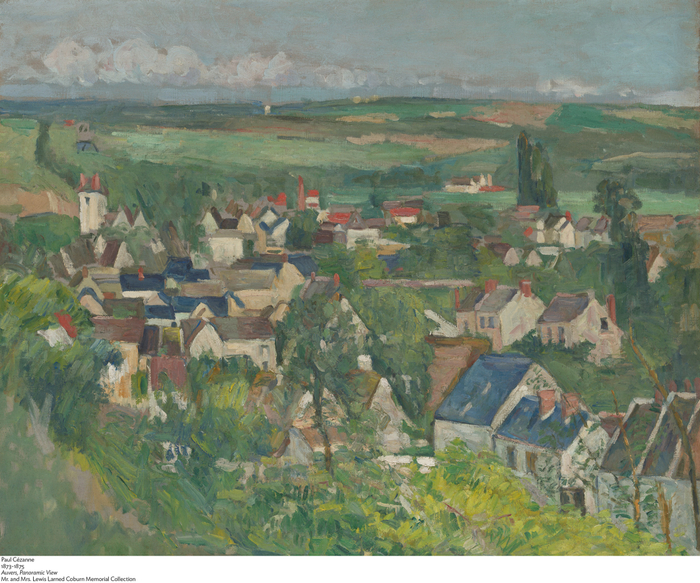 《奥维尔，全景》，保罗·塞尚，1873-75年，芝加哥艺术博物馆， 馆藏编号：1933.422
