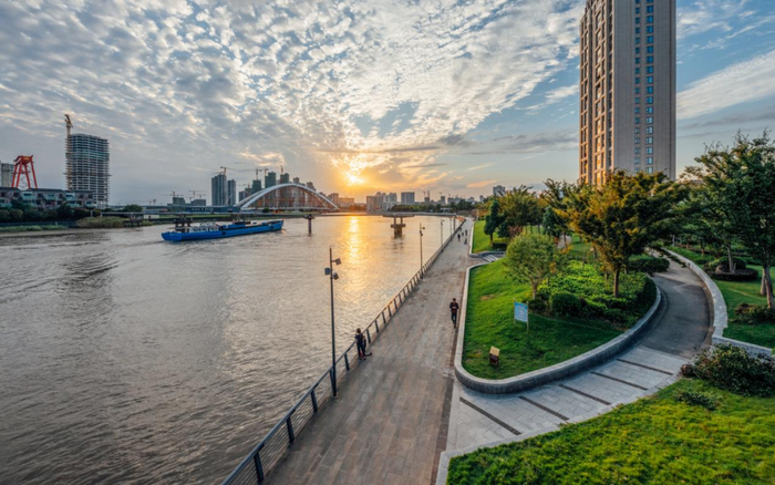 鄞奉滨江公园实拍图