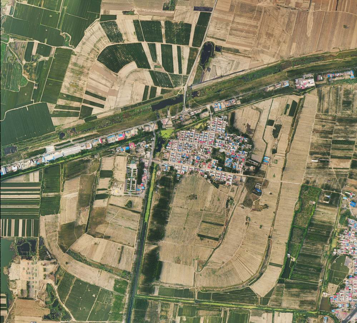 古州城遗址卫星平面图（何岁利供图）