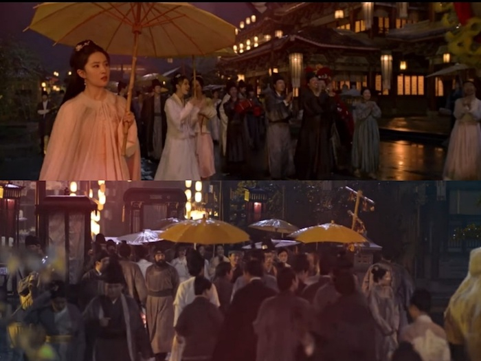 东京开封城的熙攘夜景震撼了赵盼儿姐妹三人