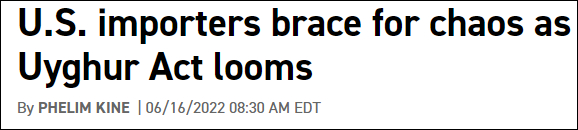 美国“政客”新闻网报道截图：新法迫近，美进口商迎接混乱