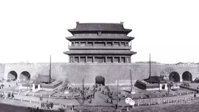 1916年，正阳门改造竣工后，城楼南面全貌。