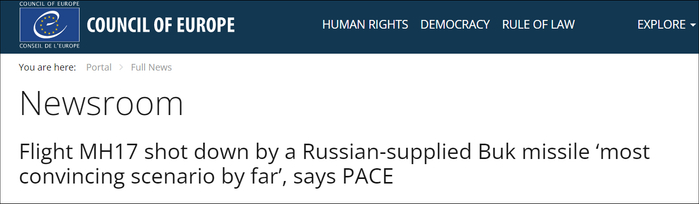 欧洲委员会议会大会通过决议。图自欧洲委员会