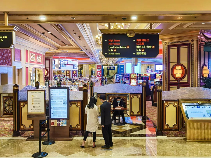2021年3月29日，中国澳门，一家酒店的博彩区&nbsp; 图源：IC Photo