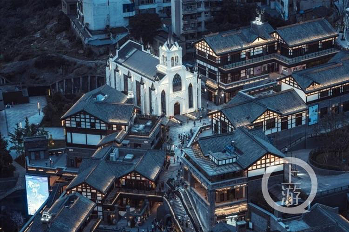 ▲弹子石老街实景图