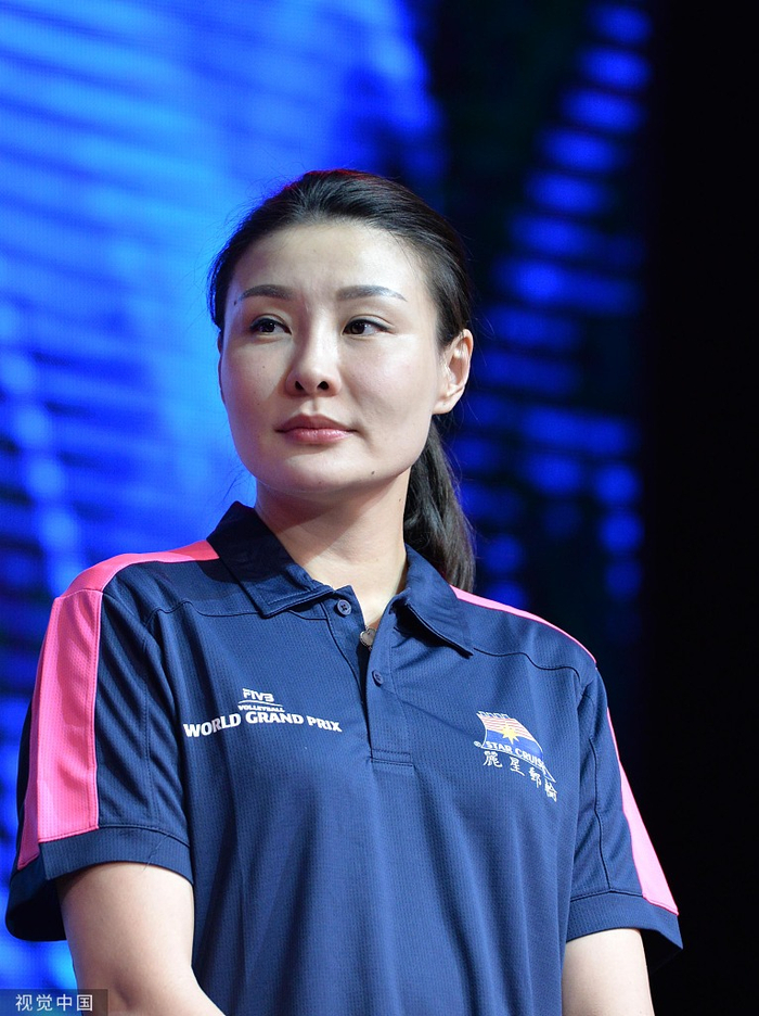 前女排国手诸韵颖。