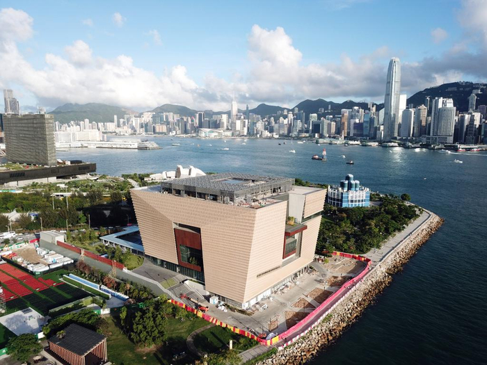 　　香港故宫文化博物馆（5月29日摄，无人机照片）。新华社记者李钢摄