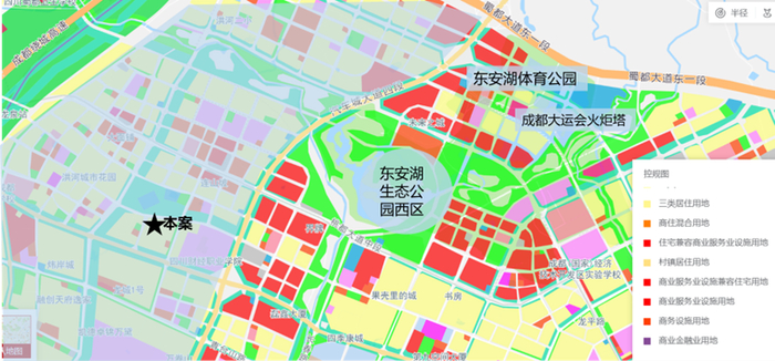 图：东安新城控制性详细规划
