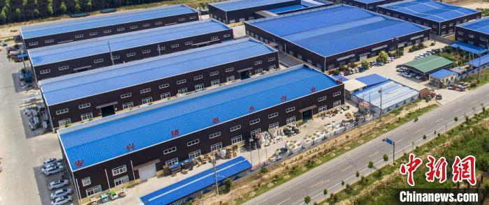 菏泽市牡丹区安兴镇返乡创业园。　菏泽市委宣传部供图