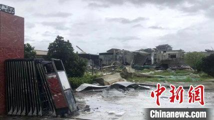 潮州市浮洋镇受此次龙卷风袭击后的现场潮州市气象公共服务中心 供图