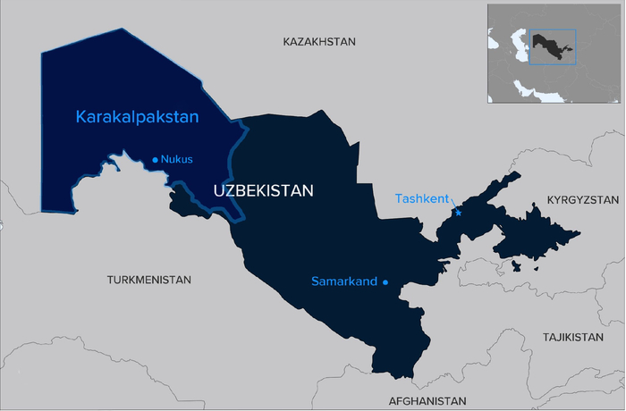卡尔帕克斯坦共和国地图