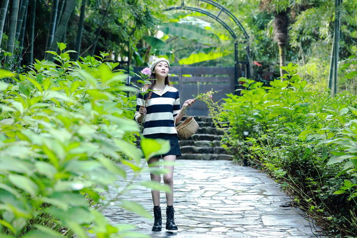 万绮雯说，在山里生活让她感觉到平静、舒服。  受访者供图