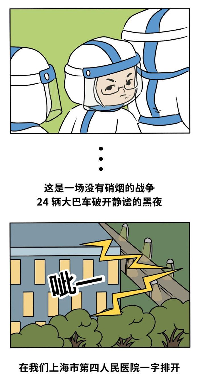 漫画上海抗疫  本文图片均为“上海市第四人民医院”微信公号 图