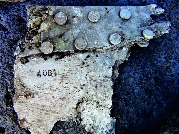 疑似“中国航空公司60号”的部分残骸。图片来源：MIA Recoveries,Inc