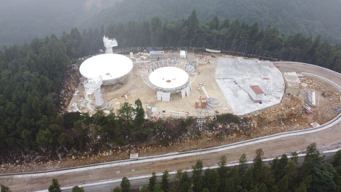 正在建设的分布式雷达天体成像测量仪验证试验场。北京理工大学重庆创新中心供图