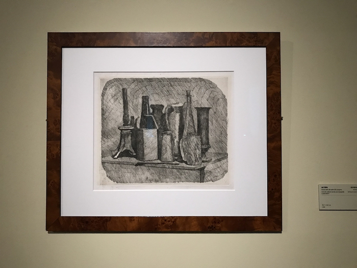 展厅现场，莫兰迪版画作品