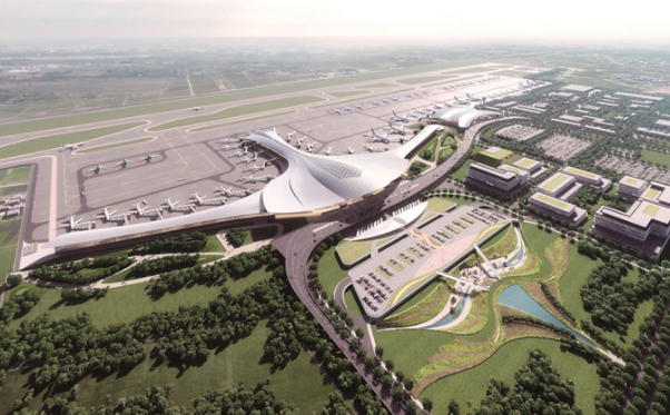 　　扬州泰州国际机场二期扩建工程效果图 （受访者供图）