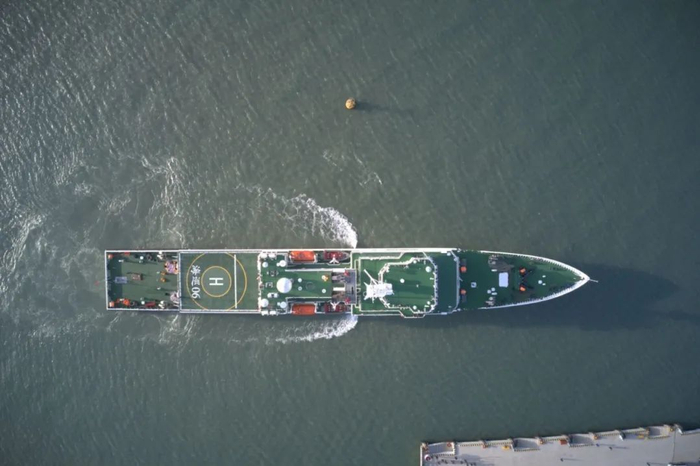 ▲台湾海峡首艘大型巡航救助船“海巡06”轮。福建海事局供图