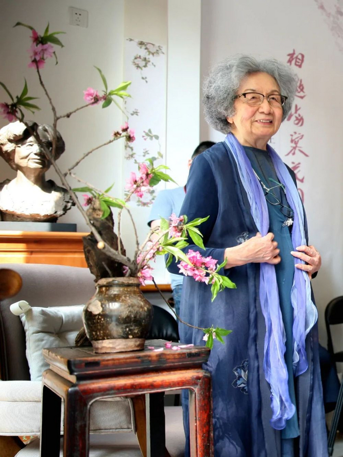 叶嘉莹。新华社资料片