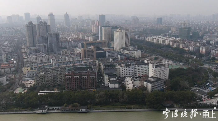西北街征收地块所在区域航拍资料图。宁波晚报记者 施文/摄