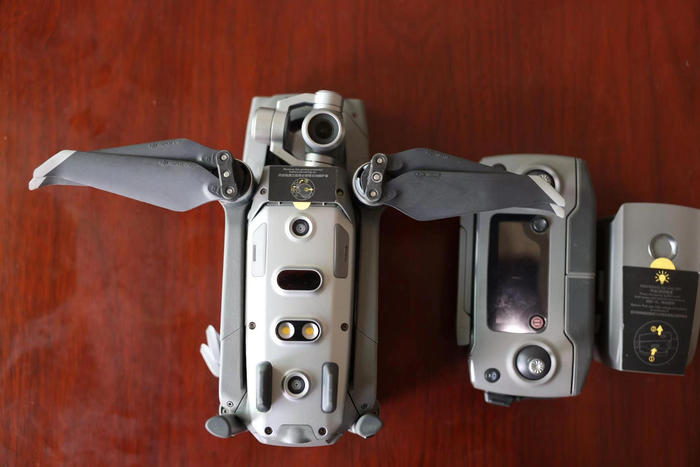 假记者团伙作案时使用的无人机。&nbsp; 新京报记者 李英强 摄