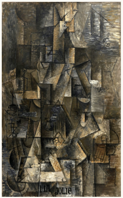 毕加索《我的茉莉》，1911-1912（非此次展品）