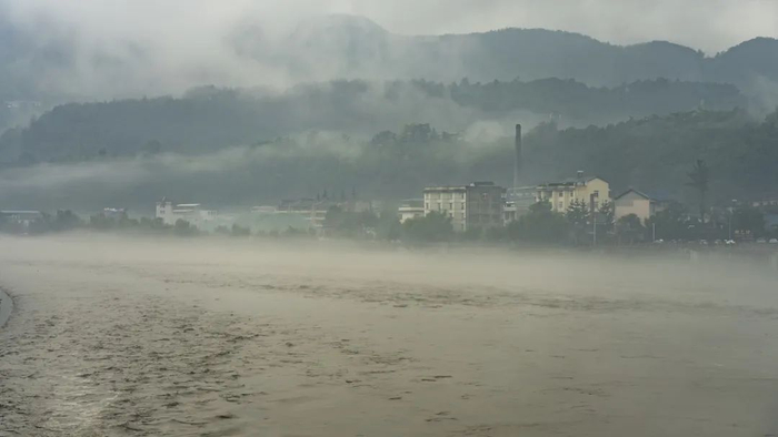 2022年7月12日，四川平武遭遇暴雨。
