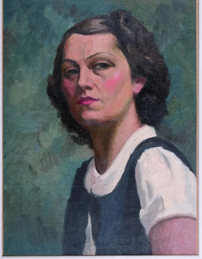 潘玉良，《女青年》，油画