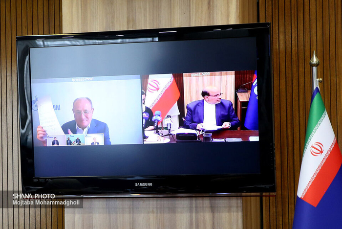 俄伊两国线上签署合作备忘录，图自SHANA