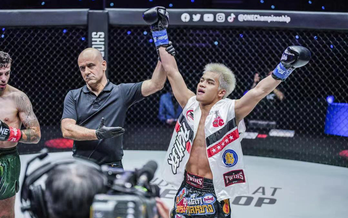 张沛勉在“ONE：不灭之光”首秀中获胜。  主办方供图