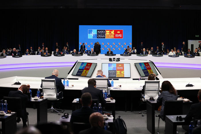 当地时间2022年6月30日，西班牙首都马德里，各国领导人出席会议。视觉中国 图