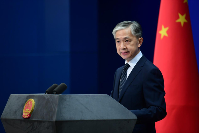 汪文斌&nbsp;图源：外交部网站