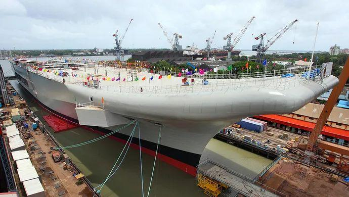 ▲维克兰特号寄托了印度“航母大国梦”。图/新华社