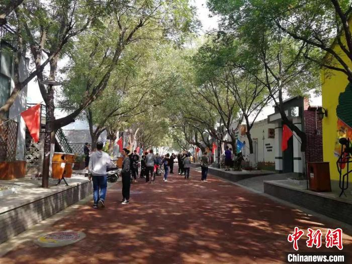 图为武强周窝音乐小镇街景。　武强县委宣传部 供图