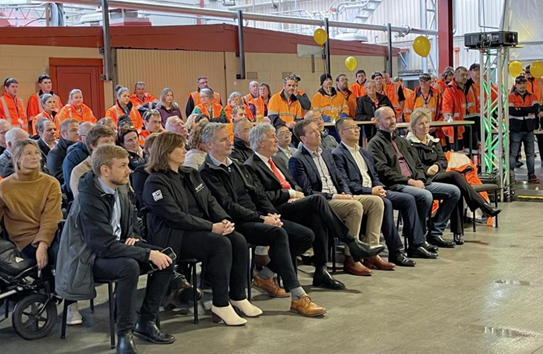 新产线投产仪式现场