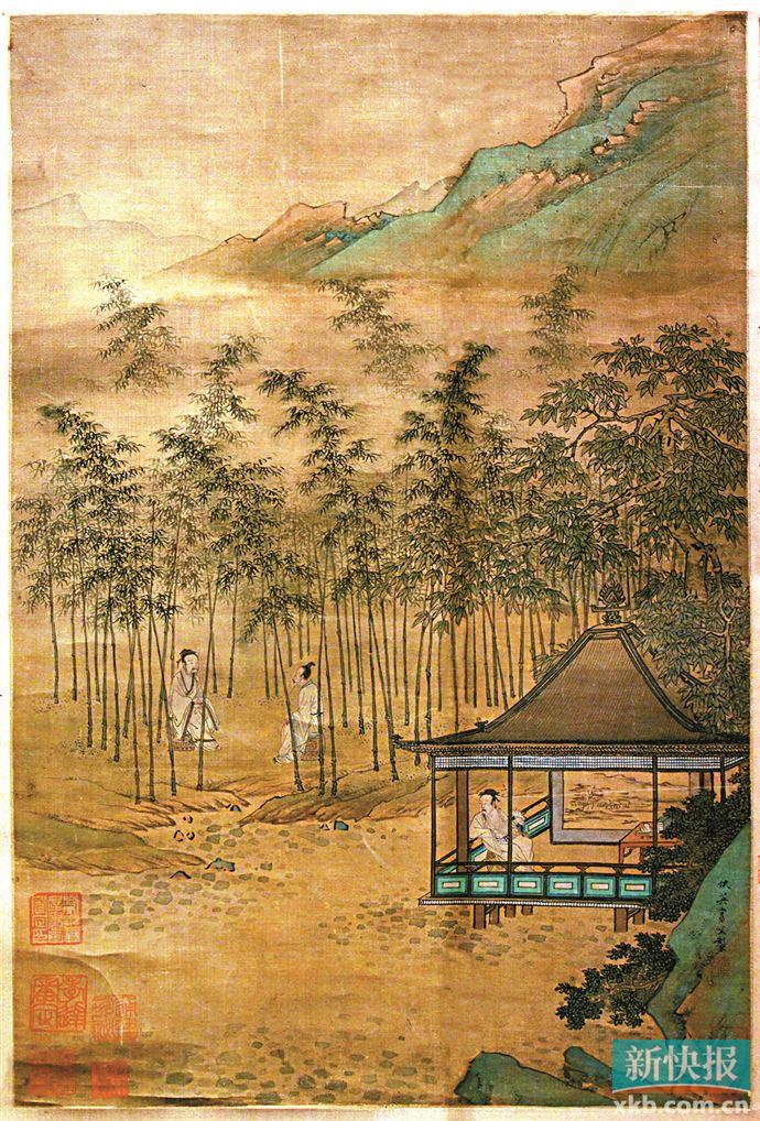 故宫博物院首席模搨官常保立:《槐荫消夏图》刻画细致 画中细节感人|梧竹消夏图|临流抚琴图|郭忠恕|骊山避暑图|明皇避暑图_新浪新闻
