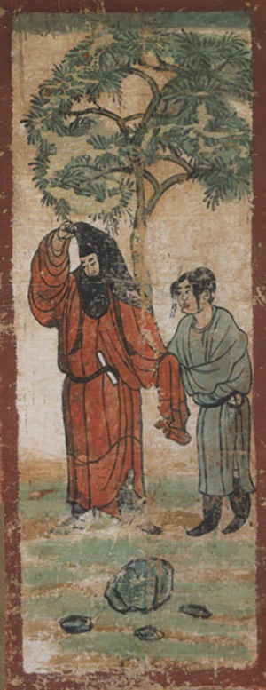 《树下人物图》