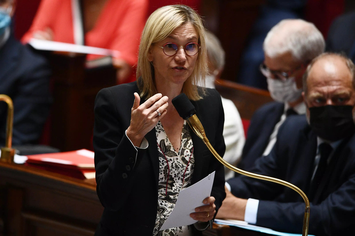 法国能源转型部长阿涅斯·庞尼耶-鲁纳歇尔（资料图），图自法新社